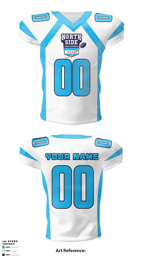 Football Jersey, Northside Youth Football, Football, Teamtime, Team time, sublimation, custom sports apparel, team uniforms, spirit wear, spiritwear, sports uniforms, custom shirts, team store, custom team store, fundraiser sports, apparel fundraiser