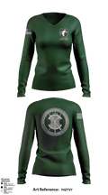 INFO OPS 57613465 Women's Long Sleeve V-neck Shirt - 1