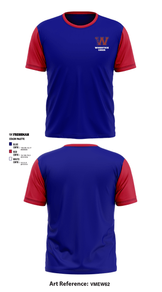 Short Sleeve Performance Shirt, Woodstock High School Color Guard, Cheer, Teamtime, Team time, sublimation, custom sports apparel, team uniforms, spirit wear, spiritwear, sports uniforms, custom shirts, team store, custom team store, fundraiser sports, apparel fundraiser