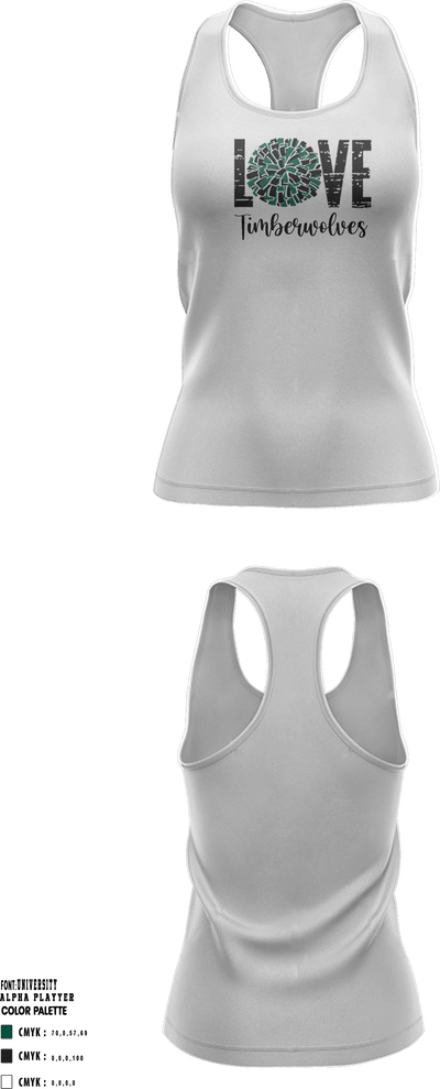 Cedar Park Timberwolves 13556335 Tank Top - 17