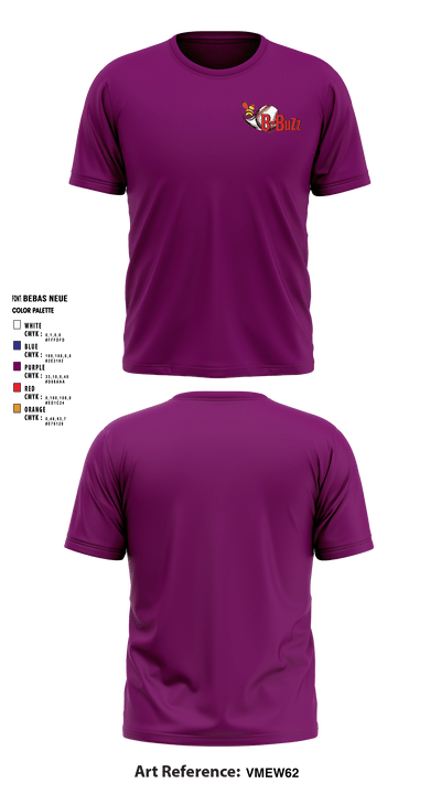 B Buzz Baseball League 70409945 Short Sleeve Performance Shirt - 5