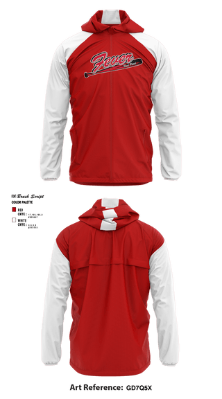 Windbreaker, Maryland Fever Softball, Softball, Teamtime, Team time, sublimation, custom sports apparel, team uniforms, spirit wear, spiritwear, sports uniforms, custom shirts, team store, custom team store, fundraiser sports, apparel fundraiser