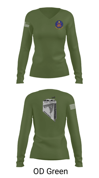 Women's Long Sleeve Vneck Shirt, , Air Force, Teamtime, Team time, sublimation, custom sports apparel, team uniforms, spirit wear, spiritwear, sports uniforms, custom shirts, team store, custom team store, fundraiser sports, apparel fundraiser