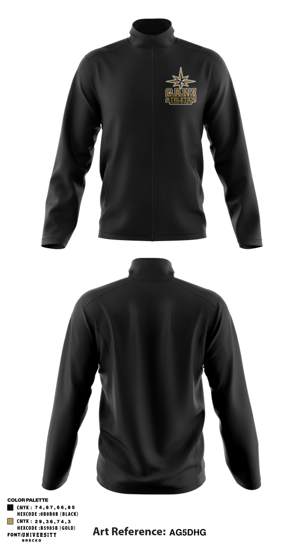 Fleece Jacket, C.A.N.I Athletics Track & Field, Track & Field, Teamtime, Team time, sublimation, custom sports apparel, team uniforms, spirit wear, spiritwear, sports uniforms, custom shirts, team store, custom team store, fundraiser sports, apparel fundraiser