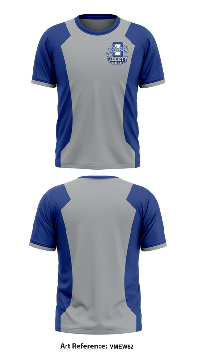 Liberty High School Golf 25015869 Short Sleeve Performance Shirt - 1