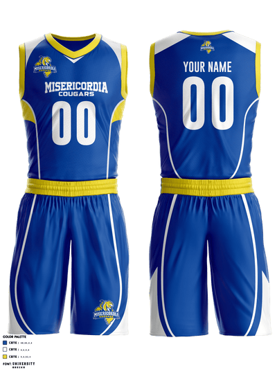 Misericordia University Basketball 68576392 Basketball Uniform - 1