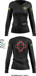 Border State Security 76482364 Women's Long Sleeve V-neck Shirt - 2