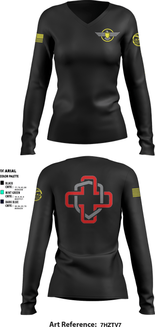 Women's Long Sleeve Vneck Shirt, Border State Security, , Teamtime, Team time, sublimation, custom sports apparel, team uniforms, spirit wear, spiritwear, sports uniforms, custom shirts, team store, custom team store, fundraiser sports, apparel fundraiser