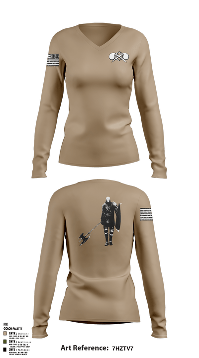 Rogue Nation 3745837 Women's Long Sleeve V-neck Shirt - 1