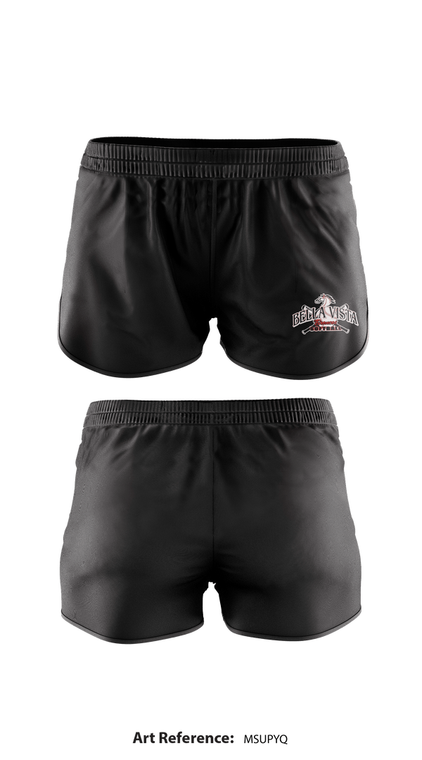 Bella Vista High School softball 97622292 Women's Shorts - 1