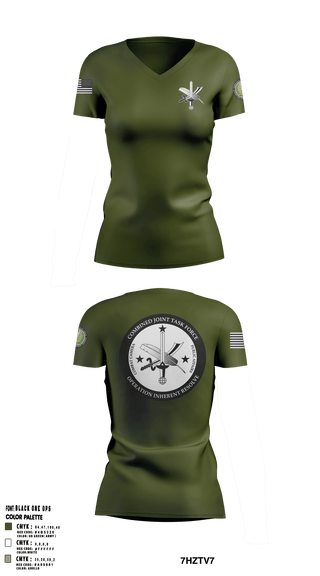 Women's Short Sleeve Vneck Shirt, , Army, Teamtime, Team time, sublimation, custom sports apparel, team uniforms, spirit wear, spiritwear, sports uniforms, custom shirts, team store, custom team store, fundraiser sports, apparel fundraiser