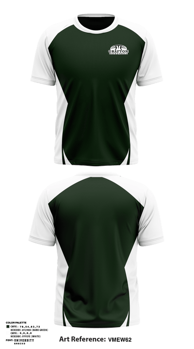 Grafton Youth Basketball 79540265 Short Sleeve Performance Shirt - 1