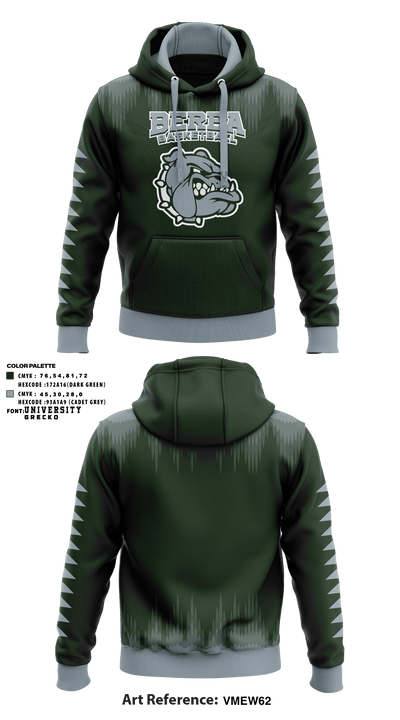 Berea High School Basketball 65834352 Hoodie - 1