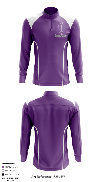 Illinois Valley Community College basketball 73397991 Quarter Zip Jacket - 1