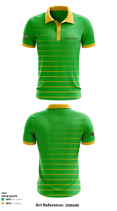 Roosevelt High School Water Polo 65759665 Short Sleeve Performance Polo - 2