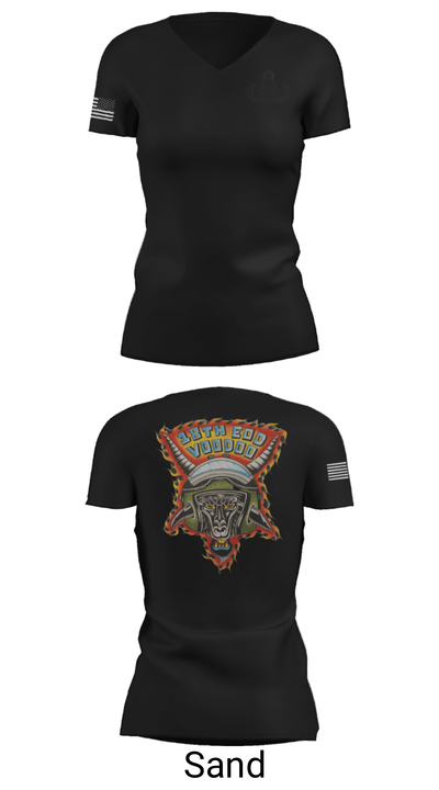18th Ordnance Company EOD 8486026 Women's Short Sleeve V-neck Shirt - 30
