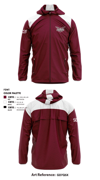 Windbreaker, Texas Woman's University Softball, Softball, Teamtime, Team time, sublimation, custom sports apparel, team uniforms, spirit wear, spiritwear, sports uniforms, custom shirts, team store, custom team store, fundraiser sports, apparel fundraiser