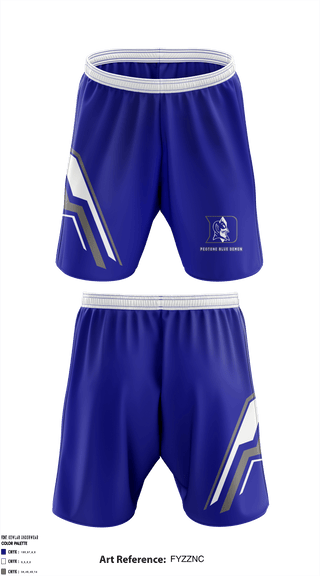 Athletic Shorts With Pockets, Peotone Blue Demon, School Spirit Store, Teamtime, Team time, sublimation, custom sports apparel, team uniforms, spirit wear, spiritwear, sports uniforms, custom shirts, team store, custom team store, fundraiser sports, apparel fundraiser