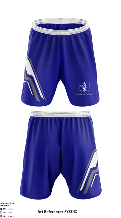 Peotone Blue Demon 18220602 Athletic Shorts With Pockets - 1