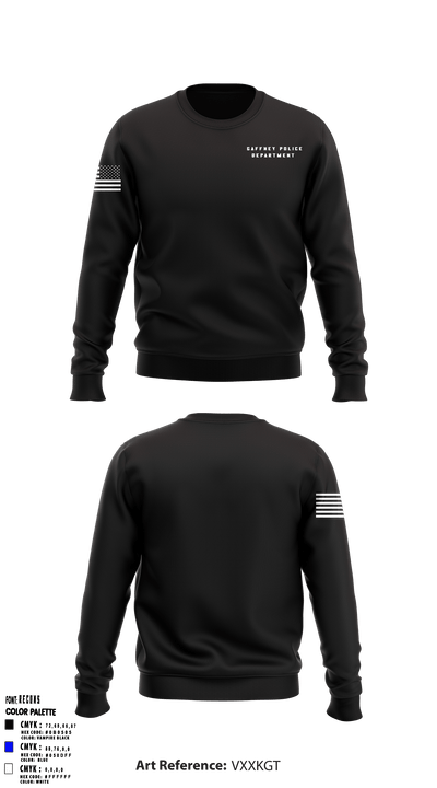 Gaffney Police Department 16599677 Crew Neck Sweatshirt - 1