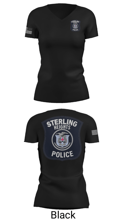 Police K9 38849181 Women's Short Sleeve V-neck Shirt - 12
