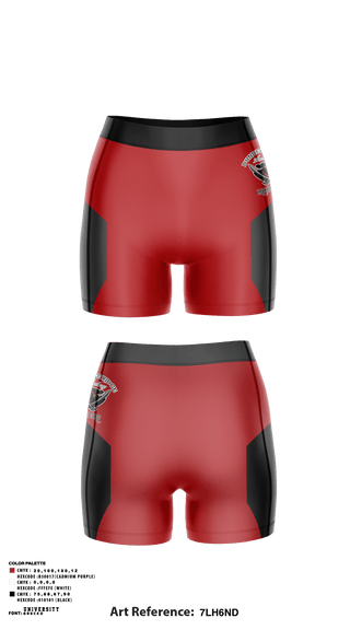 Women's Compression Shorts, Dundee Ridge Middle School Volleyball, Women's Volleyball, Teamtime, Team time, sublimation, custom sports apparel, team uniforms, spirit wear, spiritwear, sports uniforms, custom shirts, team store, custom team store, fundraiser sports, apparel fundraiser