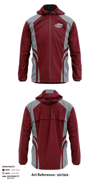 Windbreaker, Rockridge High School Cheer, School Spirit Store, Teamtime, Team time, sublimation, custom sports apparel, team uniforms, spirit wear, spiritwear, sports uniforms, custom shirts, team store, custom team store, fundraiser sports, apparel fundraiser