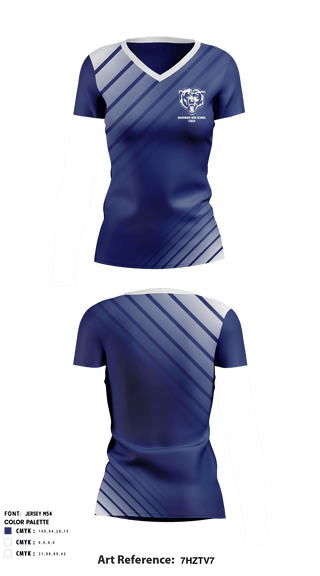 Women's Short Sleeve Vneck Shirt, Barringer High School Cheer, School Spirit Store, Teamtime, Team time, sublimation, custom sports apparel, team uniforms, spirit wear, spiritwear, sports uniforms, custom shirts, team store, custom team store, fundraiser sports, apparel fundraiser