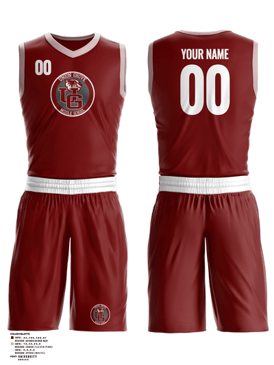 Union Grove Middle School Basketball 26435919 Basketball Uniform - 1