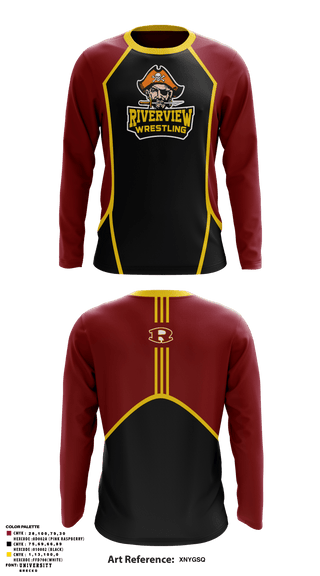 Long Sleeve Performance Shirt, Riverview, Wrestling, Teamtime, Team time, sublimation, custom sports apparel, team uniforms, spirit wear, spiritwear, sports uniforms, custom shirts, team store, custom team store, fundraiser sports, apparel fundraiser