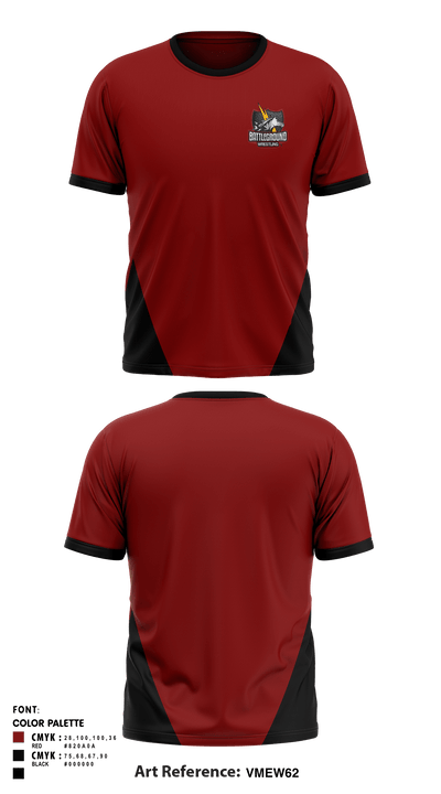 BATTLEGROUND WRESTLING 37344542 Short Sleeve Rash Guard Shirt - 1