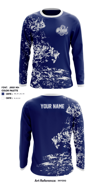 Otero Junior College basketball 64035348 Long Sleeve Shooting Shirt - 1