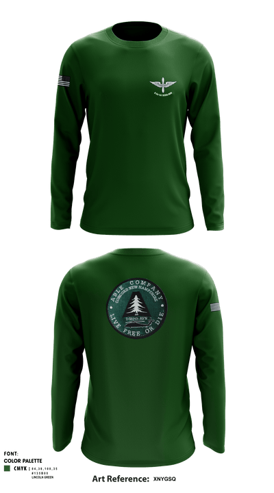 A Co 1st 169th AVN 4281212 Long Sleeve Performance Shirt - 1