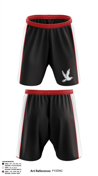 Athletic Shorts With Pockets, EnL, Men's Volleyball, Teamtime, Team time, sublimation, custom sports apparel, team uniforms, spirit wear, spiritwear, sports uniforms, custom shirts, team store, custom team store, fundraiser sports, apparel fundraiser