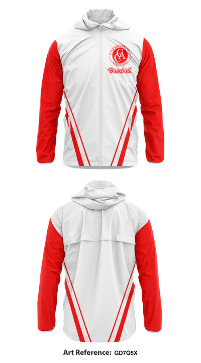 Cornerstone Christian Academy baseball 89319509 Windbreaker - 1