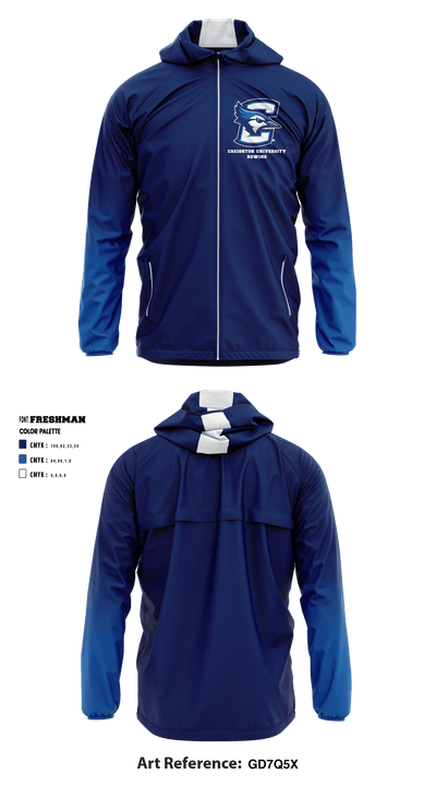 Creighton University Rowing 94459021 Windbreaker - 1