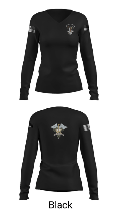 566 MCAS 76433132 Women's Long Sleeve V-neck Shirt - 39