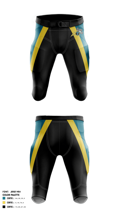 Woodland High School Football 24083444 Football Pants - 1