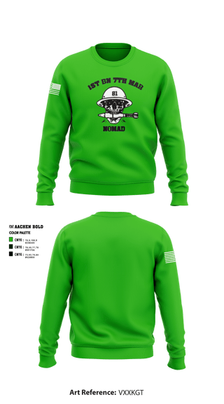 Crew Neck Sweatshirt, , Marines, Teamtime, Team time, sublimation, custom sports apparel, team uniforms, spirit wear, spiritwear, sports uniforms, custom shirts, team store, custom team store, fundraiser sports, apparel fundraiser