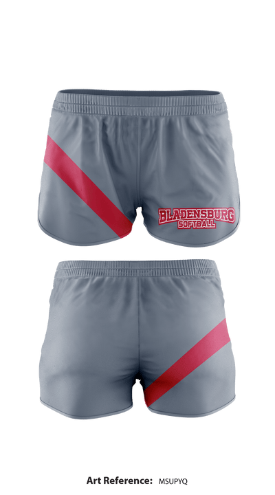Bladensburg softball 73842192 Track Shorts - 1