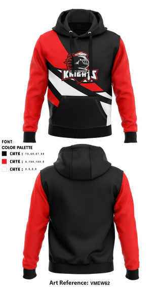 Hoodie, John F Kennedy High School Knights Cheer, School Spirit Store, Teamtime, Team time, sublimation, custom sports apparel, team uniforms, spirit wear, spiritwear, sports uniforms, custom shirts, team store, custom team store, fundraiser sports, apparel fundraiser
