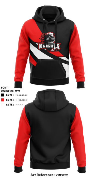 John F Kennedy High School Knights Cheer 34581747 Hoodie - 1