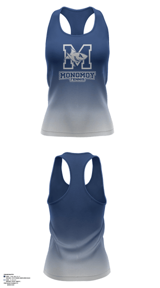 Tank Top, Monomoy Regional High School Tennis, Tennis, Teamtime, Team time, sublimation, custom sports apparel, team uniforms, spirit wear, spiritwear, sports uniforms, custom shirts, team store, custom team store, fundraiser sports, apparel fundraiser