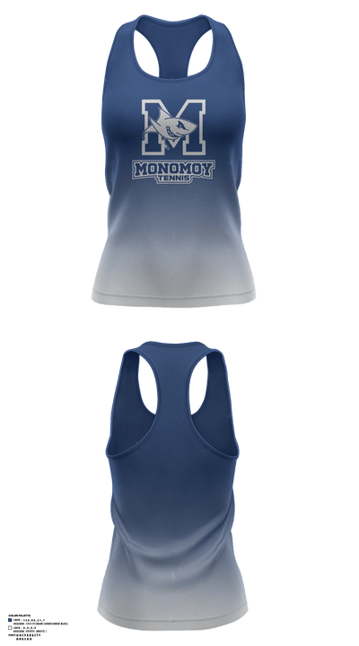 Monomoy Regional High School Tennis 57597534 Tank Top - 1