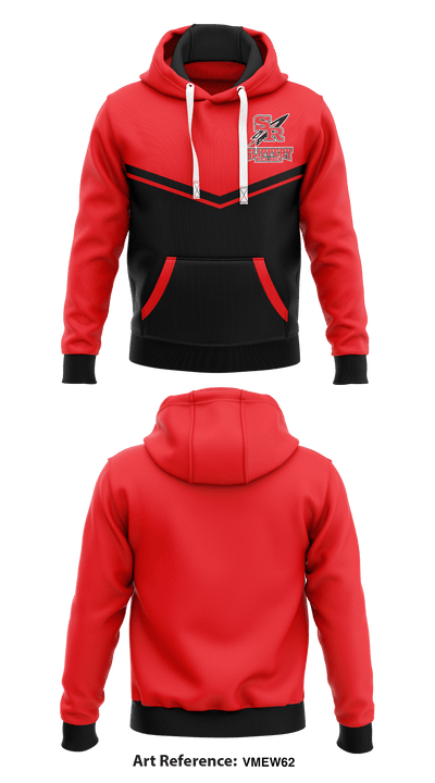 Slippery Rock Area High School Track 33849754 Hoodie - 1