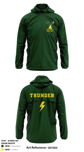 Windbreaker, Taconic High School Volleyball, Women's Volleyball, Teamtime, Team time, sublimation, custom sports apparel, team uniforms, spirit wear, spiritwear, sports uniforms, custom shirts, team store, custom team store, fundraiser sports, apparel fundraiser