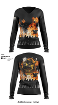 205th MOD 76788798 Women's Long Sleeve V-neck Shirt - 1