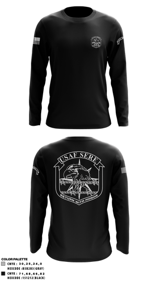 Long Sleeve Performance Shirt, , Air Force, Teamtime, Team time, sublimation, custom sports apparel, team uniforms, spirit wear, spiritwear, sports uniforms, custom shirts, team store, custom team store, fundraiser sports, apparel fundraiser