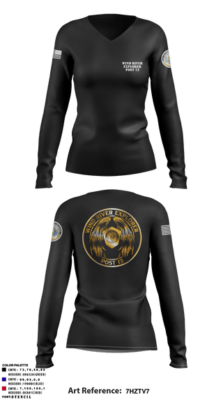 Women's Long Sleeve Vneck Shirt, , Police, Teamtime, Team time, sublimation, custom sports apparel, team uniforms, spirit wear, spiritwear, sports uniforms, custom shirts, team store, custom team store, fundraiser sports, apparel fundraiser