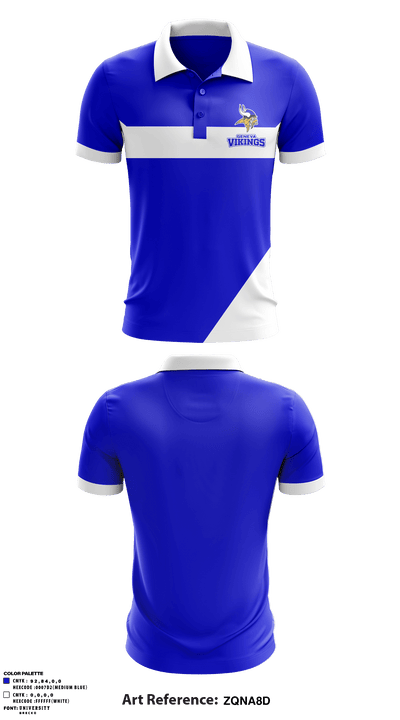 Geneva Vikings 72338593 Short Sleeve Performance Polo - 1